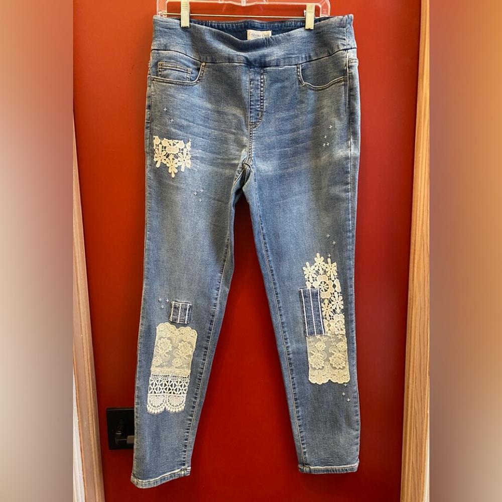 NWT Coldwater Creek Indigo Denim Pull on Jean w stretch 12R
